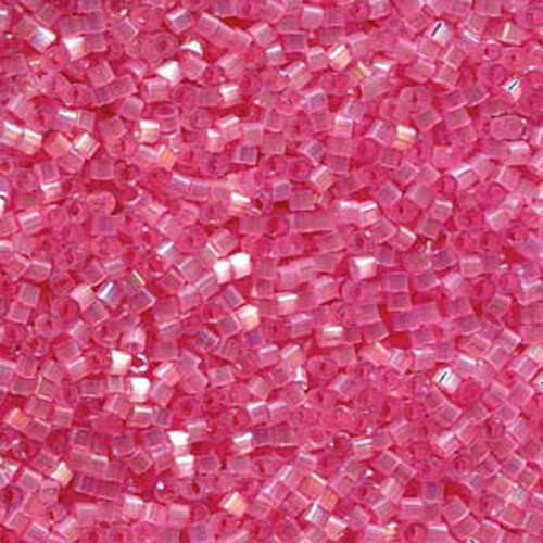Miyuki 11/0 Delica Bead - DB1875 - Silk Inside Dyed Light Carnation AB - 50gm Bag