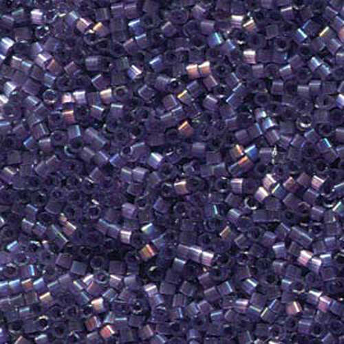 Miyuki 11/0 Delica Bead - DB1881 - Silk Inside Dyed Dark Orchid AB - 50gm Bag