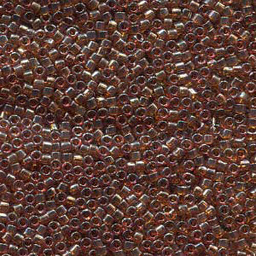 Miyuki 11/0 Delica Bead - DB1891 - Transparent Dark Topaz Luster - 50gm Bag