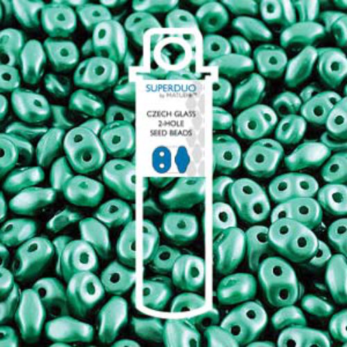 Super Duo 2.5mm x 5mm - DU0525026 - Pastel Green - 22.5gm Tube