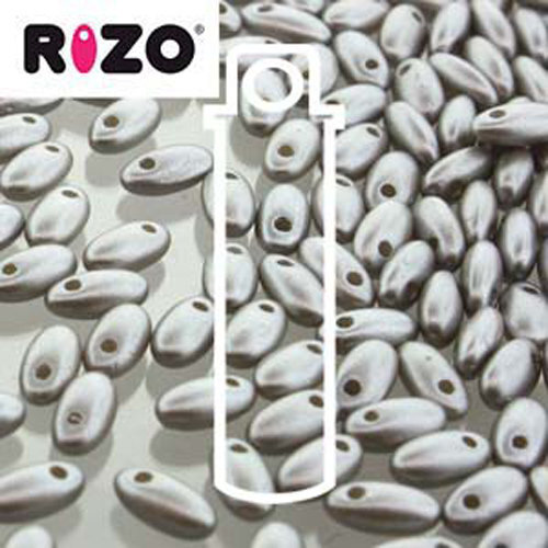 Rizo 2.5mm x 6mm - RZ256-25028 - Pastel Light Grey / Silver - 22gm Tube
