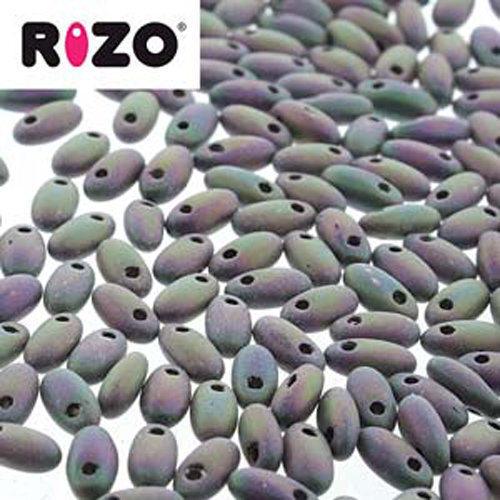 Rizo 2.5mm x 6mm - RZ256-23980-21195 - Matte Jet Purple Iris - 100gm Bag