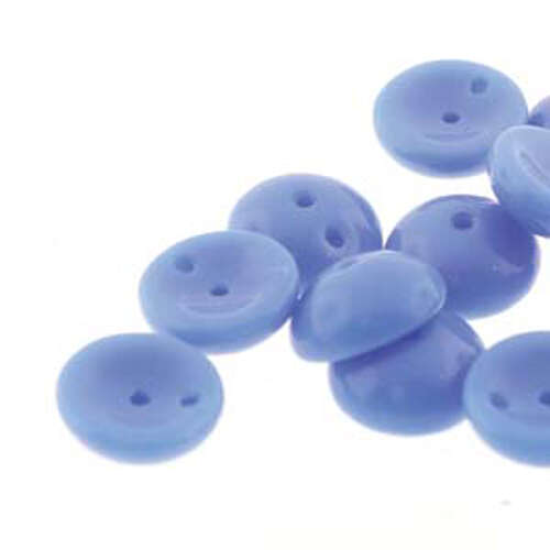 Piggy Beads - 2 Hole - 50 Bead Strand - PGY48-33100 - Blue Opaque