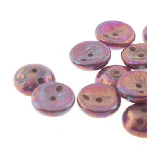Piggy Beads - 2 Hole - 50 Bead Strand - PGY48-03000-15781 - Chalk White Iris