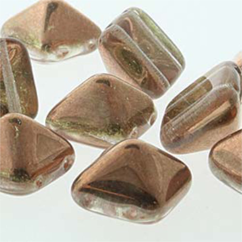Pyramid Stud 12mm - Crystal Capri - PYR1200030-27101 - 12 Bead Strand