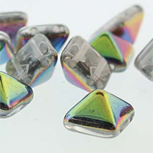 Pyramid Stud 12mm - Crystal Vitrail - PYR1200030-28101 - 12 Bead Strand