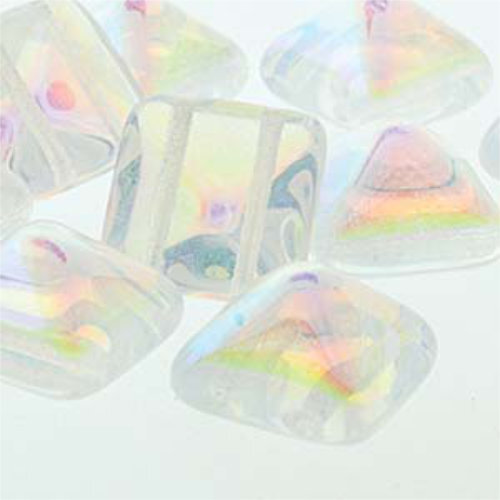 Pyramid Stud 12mm - Crystal AB - PYR1200030-28701 - 12 Bead Strand
