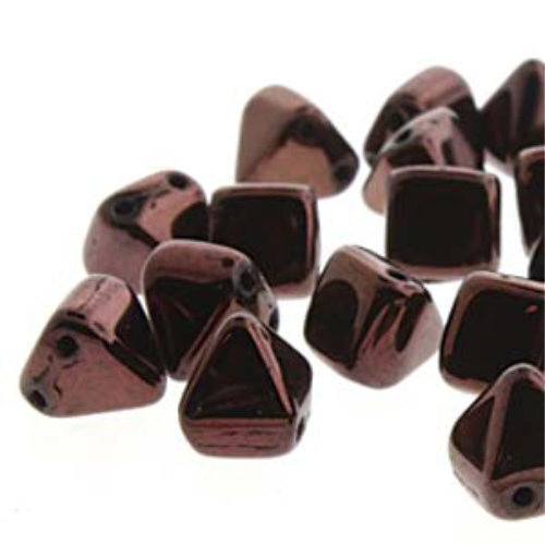 Pyramid Stud 6mm - Jet Purple Luster - PYR0623980-14496 - 25 Bead Strand