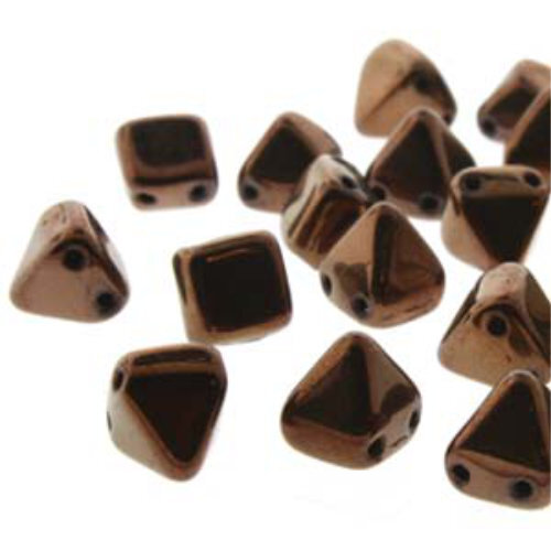 Pyramid Stud 6mm - Jet Bronze - PYR0623980-14415 - 25 Bead Strand