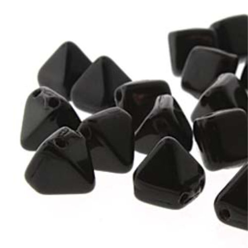 Pyramid Stud 6mm - Jet - PYR0623980 - 25 Bead Strand
