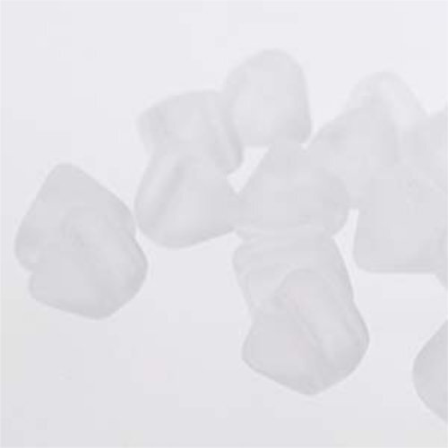 Pyramid Stud 6mm - Matte Crystal - PYR0600030-84100 - 25 Bead Strand