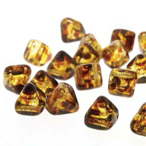 Pyramid Stud 6mm - Crystal Picasso - PYR0600030-86800 - 25 Bead Strand