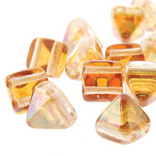 Pyramid Stud 6mm - Crystal Apricot - PYR0600030-29121 - 25 Bead Strand