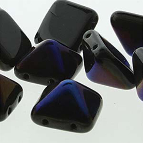 Pyramid Stud 12mm - Jet Azuro - PYR1223980-29900 - 12 Bead Strand