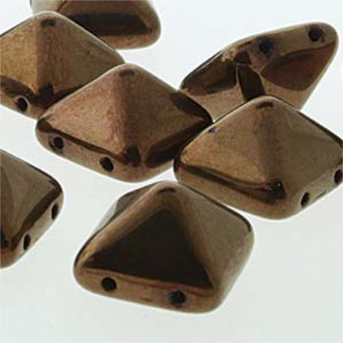 Pyramid Stud 12mm - Jet Bronze - PYR1223980-14415 - 12 Bead Strand