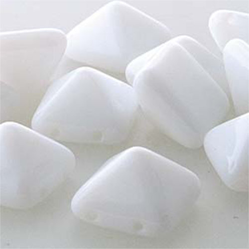 Pyramid Stud 12mm - Chalk - PYR1202020 - 12 Bead Strand