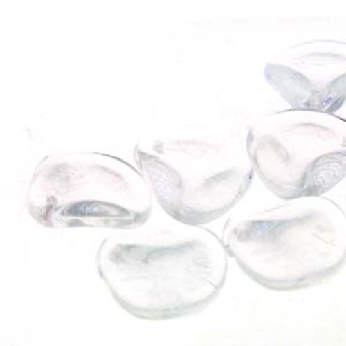 Petal 14mm x 13mm - Crystal - PTL1413-00030 - 50 Bead Strand