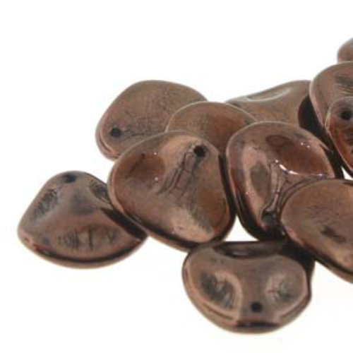 Petal 14mm x 13mm - Jet Vega - PTL1413-23980-15726 - 50 Bead Strand