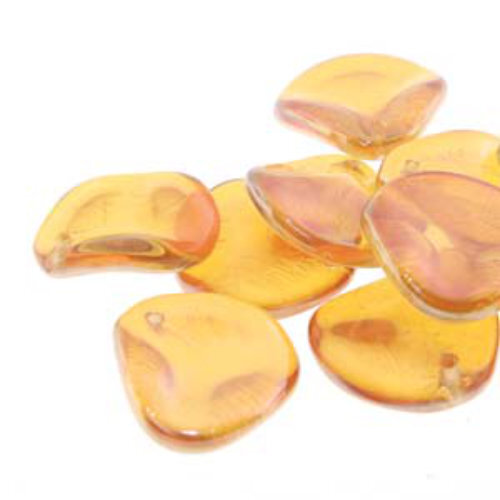 Petal 14mm x 13mm - Crystal Apricot - PTL1413-00030-29121 - 50 Bead Strand