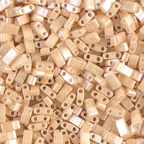 Miyuki Half Tila Bead - TLH0593 - Dark Beige Ceylon - 50gm Bag