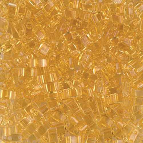 Miyuki Half Tila Bead - TLH0132 - Transparent Light Topaz - 50gm Bag