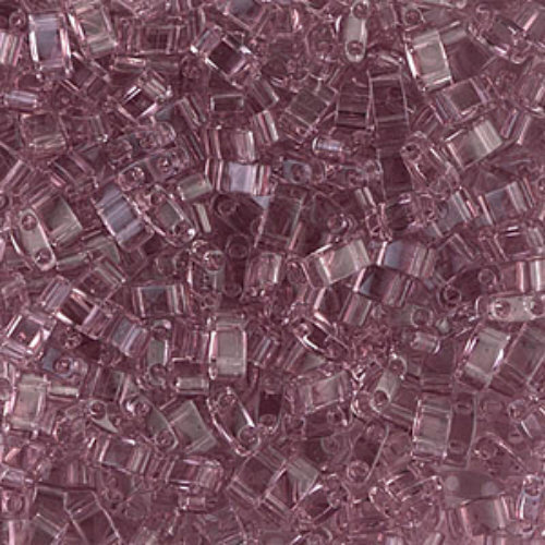 Miyuki Half Tila Bead - TLH0142 - Transparent Smoky Amethyst - 50gm Bag