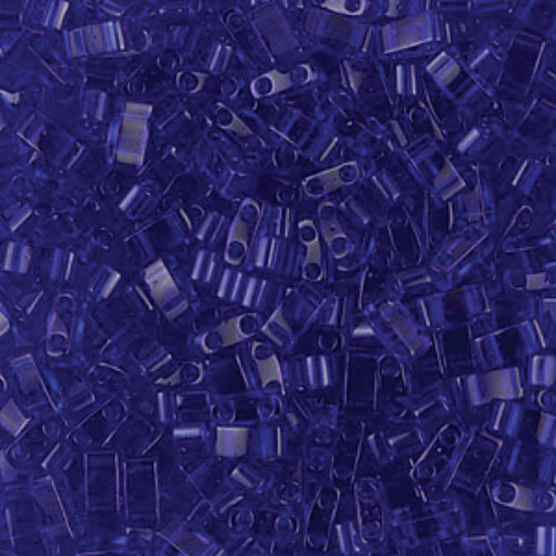 Miyuki Half Tila Bead - TLH0151 - Matte Transparent Cobalt - 50gm Bag