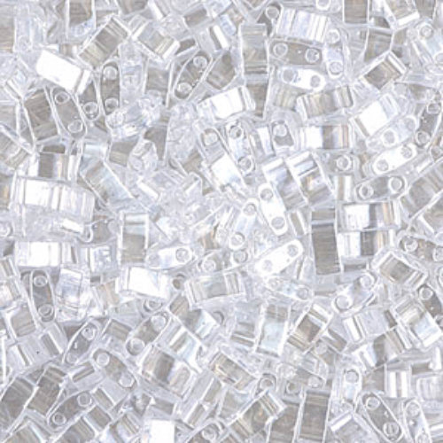 Miyuki Half Tila Bead - TLH0160 - Crystal Luster - 50gm Bag