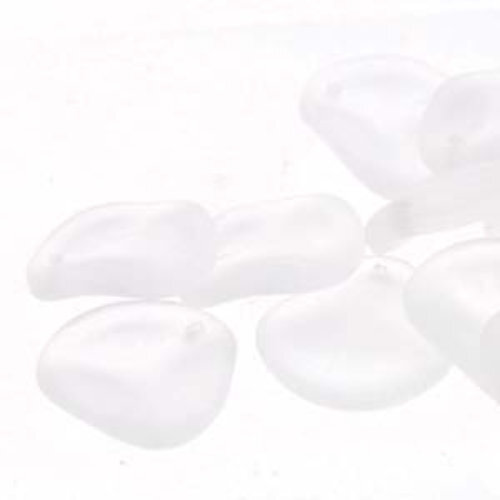 Petal 8mm x 7mm - Matte Crystal - PTL87-00030-84100 - 80 Bead Strand