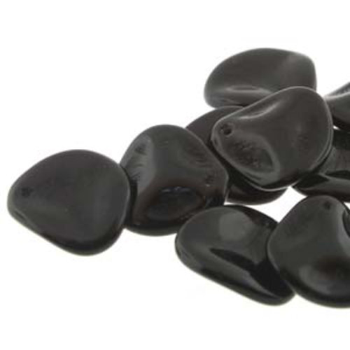 Petal 8mm x 7mm - Jet - PTL87-23980 - 80 Bead Strand