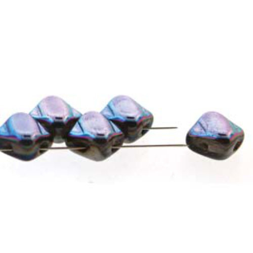 Silky 6mm - Matte Crystal Twinkle Graphite - SQ206-00030-98855 - 40 Bead Strand