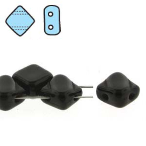 Silky 6mm - Jet - SQ206-23980 - 40 Bead Strand