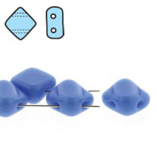 Silky 6mm - Opaque Blue - SQ206-33100 - 40 Bead Strand