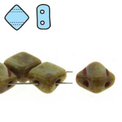 Silky 6mm - Opaque Grey Travertine - SQ206-43010-86800 - 40 Bead Strand