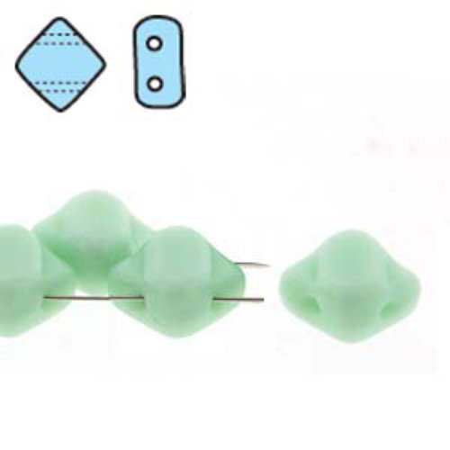 Silky 6mm - Green Turquoise - SQ206-63110 - 40 Bead Strand