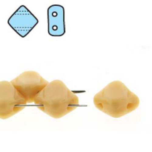 Silky 6mm - Opaque Beige - SQ206-13020 - 40 Bead Strand
