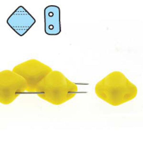 Silky 6mm - Opaque Yellow - SQ206-83110 - 40 Bead Strand