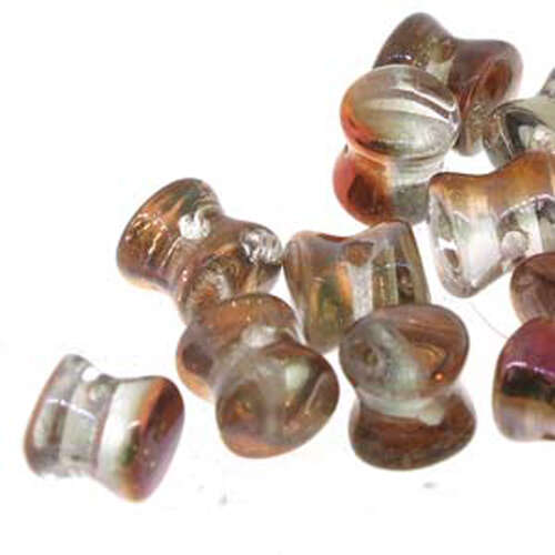 Pellet Beads - 30 Bead Strand - PLT46-00030-27137 - Sunset