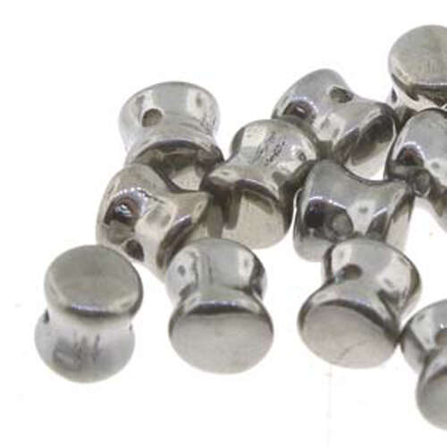 Pellet Beads - 30 Bead Strand - PLT46-00030-27400 - Chrome