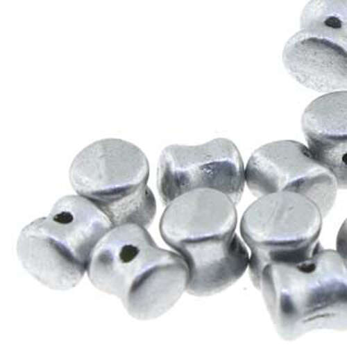 Pellet Beads - 30 Bead Strand - PLT46-00030-01700 - Matte Silver