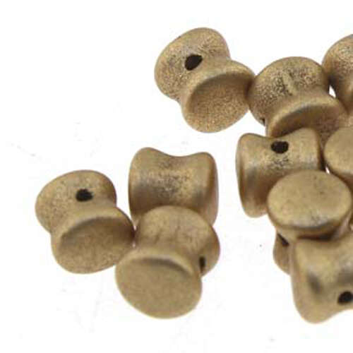Pellet Beads - 30 Bead Strand - PLT46-00030-01710 - Matte Gold