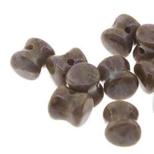 Pellet Beads - 30 Bead Strand - PLT46-23030-86805 - Opaque Purple Travertine
