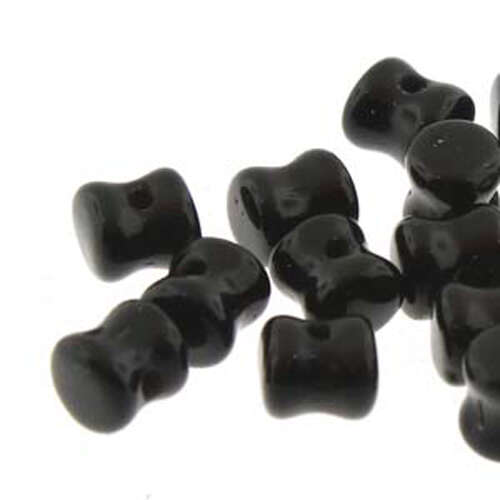 Pellet Beads - 30 Bead Strand - PLT46-23980 - Jet