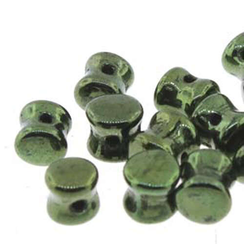 Pellet Beads - 30 Bead Strand - PLT46-23980-14495 - Jet Red Luster