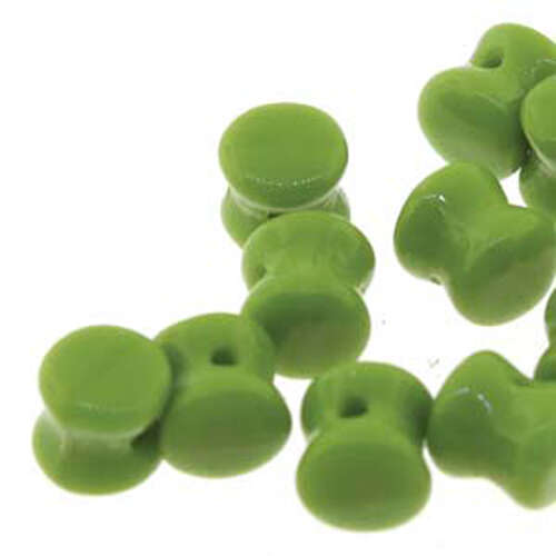 Pellet Beads - 30 Bead Strand - PLT46-53420 - Opaque Olive