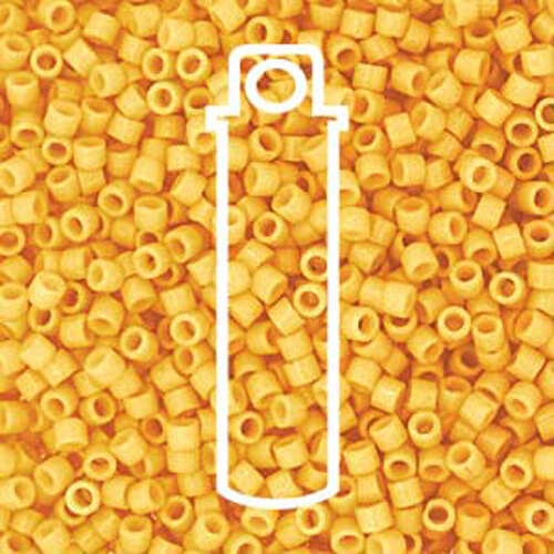 Miyuki 11/0 Delica Bead - DB2102 - Duracoat Opaque Banana - 7.2gm Tube