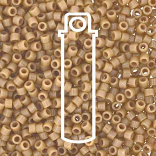 Miyuki 11/0 Delica Bead - DB2105 - Duracoat Opaque Beige - 7.2gm Tube