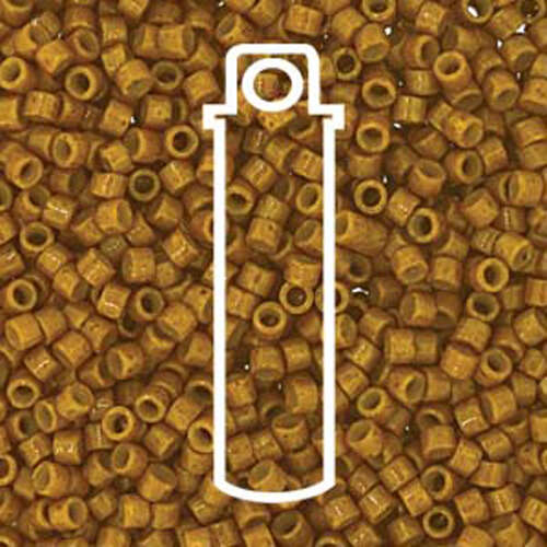 Miyuki 11/0 Delica Bead - DB2110 - Duracoat Opaque Toast - 7.2gm Tube