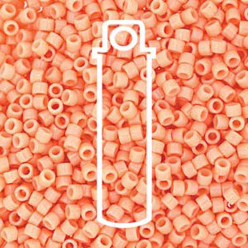 Miyuki 11/0 Delica Bead - DB2111 - Duracoat Opaque Tea Rose - 7.2gm Tube