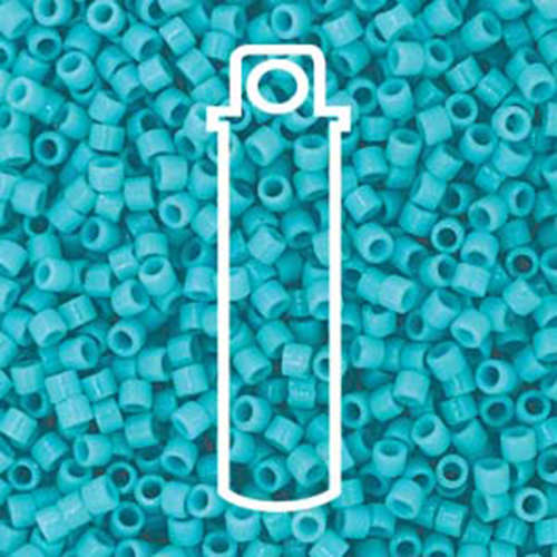 Miyuki 11/0 Delica Bead - DB2130 - Duracoat Opaque Underwater Blue - 7.2gm Tube